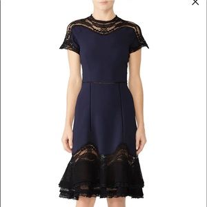 Jonathan Simkhai Navy Blue and Black Dress